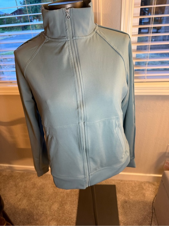 Layer 8 Jackets & Blazers - Layer 8 Women's Light Blue Full-Zip Bomber Jacket